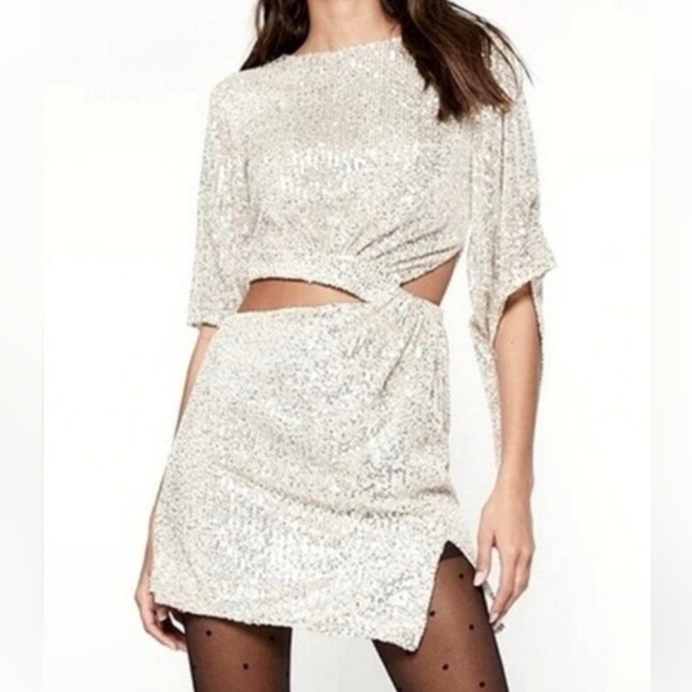 Bardot Alessandra Sequin Mini Dress